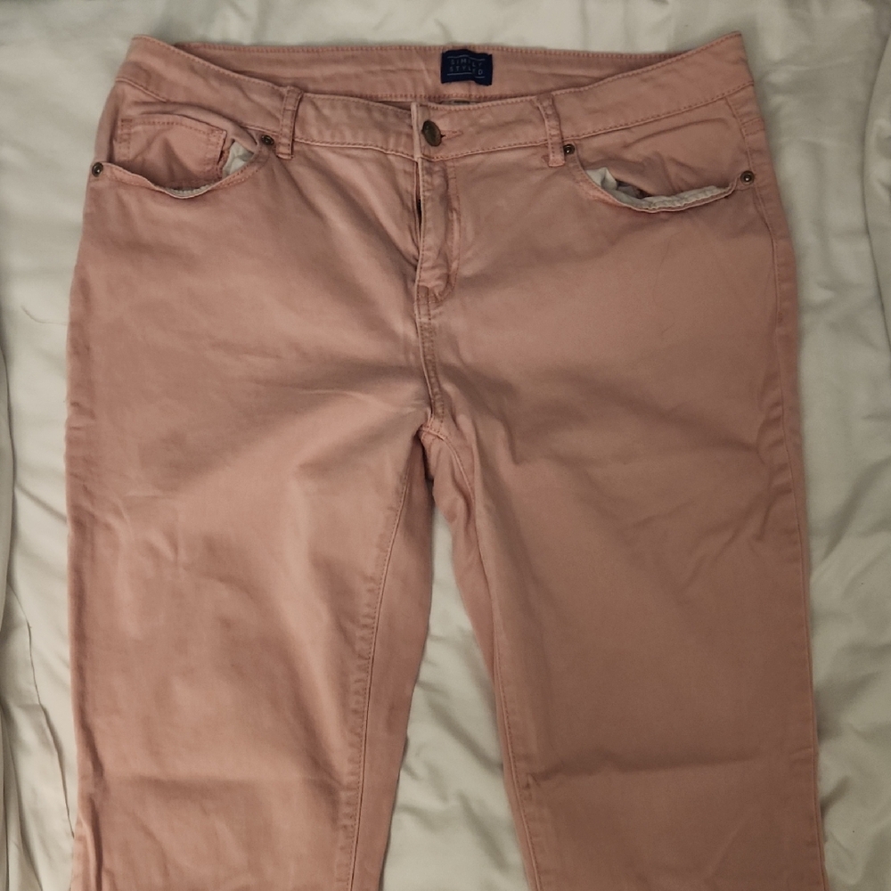 Simply Styled Women's Light Pink Skinny Jeans